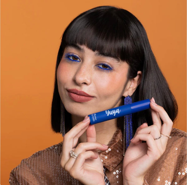 Set 3 máscaras de pestañas YUYA -  10 aceites naturales (Negra, Café, Azul)
