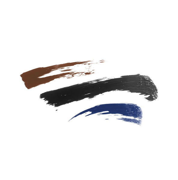 Set 3 máscaras de pestañas YUYA -  10 aceites naturales (Negra, Café, Azul)