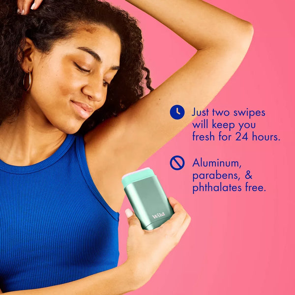 Wild Cosmetics - Refillable Bee Case with Honey & Cactus Flower - Aluminum Free Deodorant