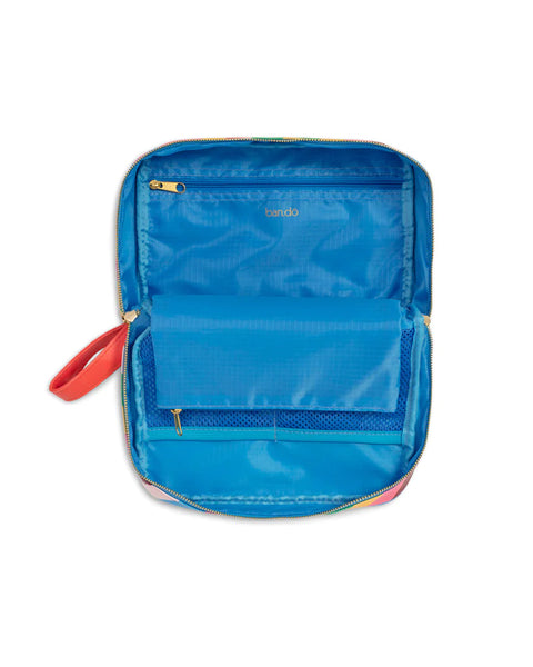 GETAWAY TOILETRY BAG - RAINBOW STRIPE