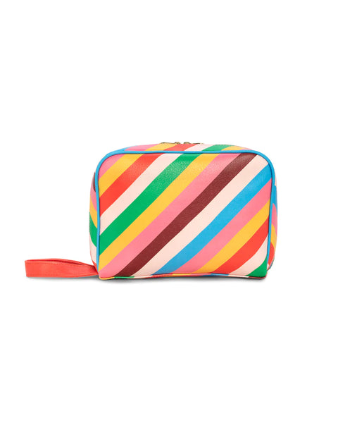 GETAWAY TOILETRY BAG - RAINBOW STRIPE