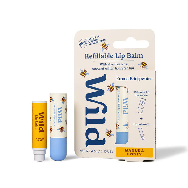 PREVENTA- Wild Cosmetics Bee Case Lip Balm Starter Kit - Manuka Honey