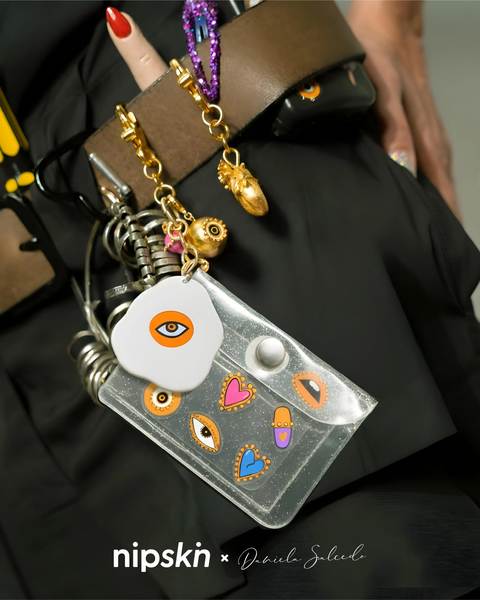 Eye-Conic Pimple Charm Pouch + Mirror Key Charm – Nipskin® X Daniela Salcedo