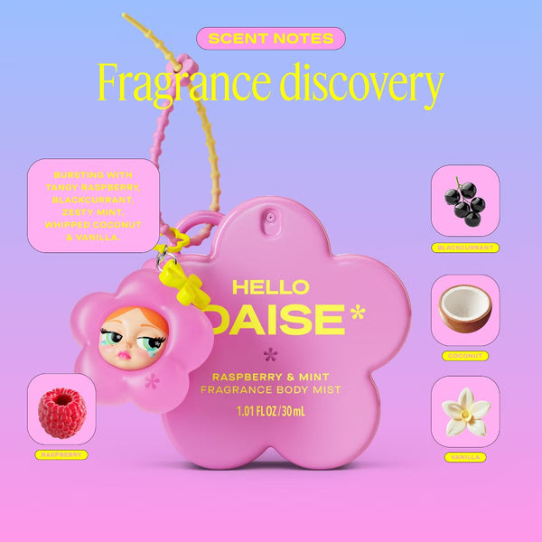 PREVENTA- DAISE Mini Body Mist + Charm - Hello - 1.01 fl oz