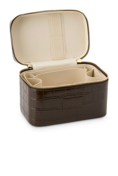 PREVENTA- Vanity Case in Espresso Croc