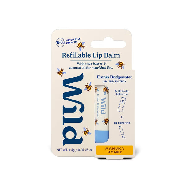 PREVENTA- Wild Cosmetics Bee Case Lip Balm Starter Kit - Manuka Honey