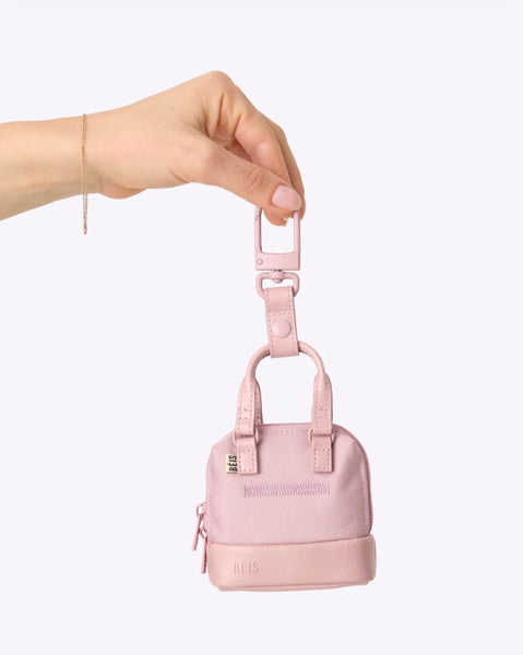 The Micro Weekender Charm 
in Atlas Pink