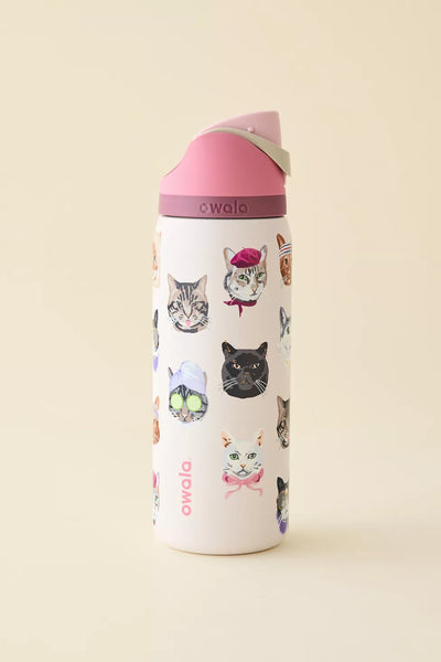 PREVENTA - Owala UO Exclusive Cat Collage FreeSip 32 oz Water Bottle