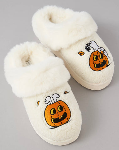 PREVENTA-AE Snoopy Pumpkin Scuff Slipper