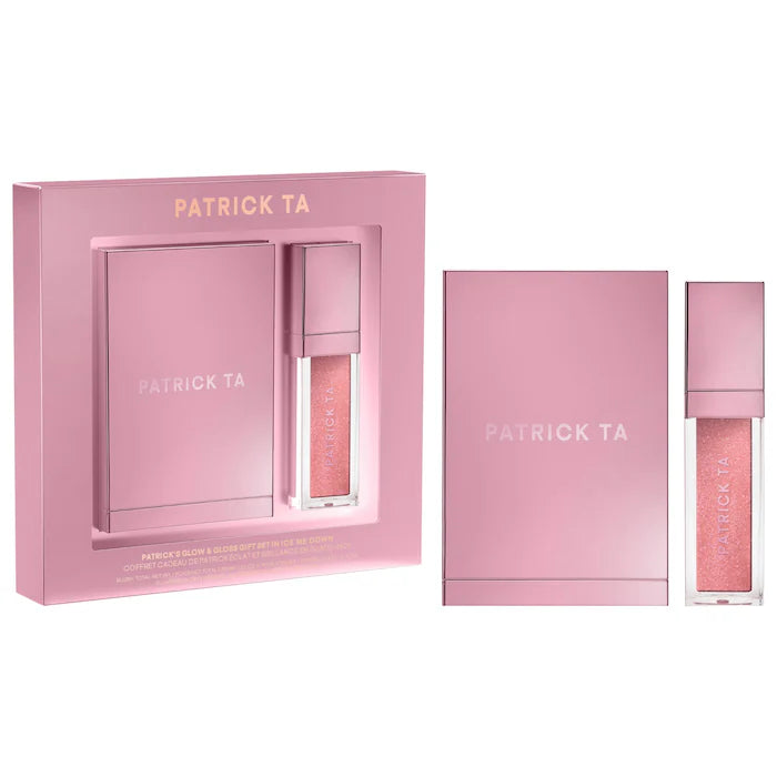 PREVENTA- Patrick's Glow and Gloss Set: Major Headlines Blush Duo and Plumping Lip Gloss Makeup Gift Set
