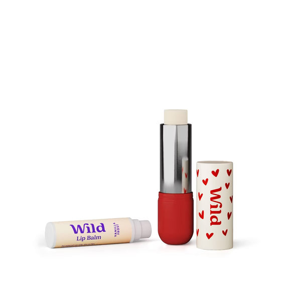 PREVENTA- Wild Cosmetics Heart Case Lip Balm Starter Kit - Vanilla Frost