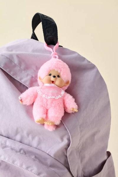 PREVENTA- Monchhichi Beanie Plushie Keychain Pink