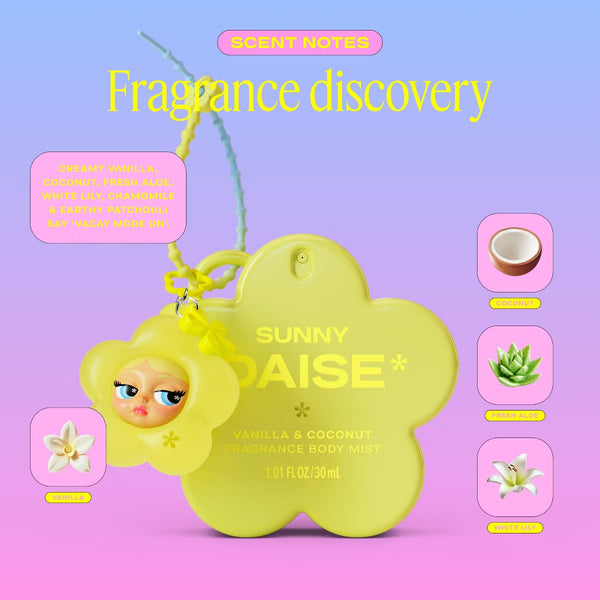 PREVENTA- DAISE Mini Body Mist + Charm - Sunny - 1.01 fl oz