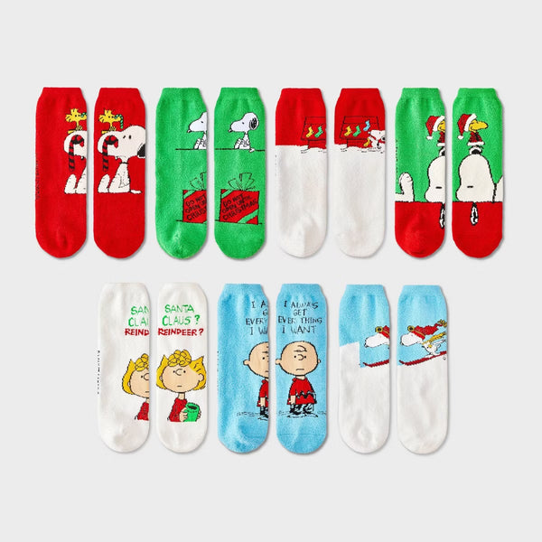 PREVENTA- Women's Peanuts 7 Days of Cozy Crew Socks Gift Box