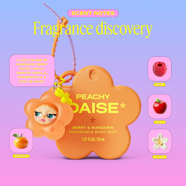 PREVENTA- DAISE Mini Body Mist + Charm - Peachy - 1.01 fl oz