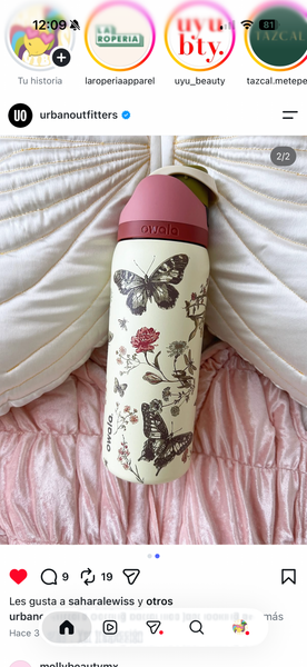 PREVENTA- Owala UO Exclusive Boho Butterfly FreeSip 32 oz Water Bottle