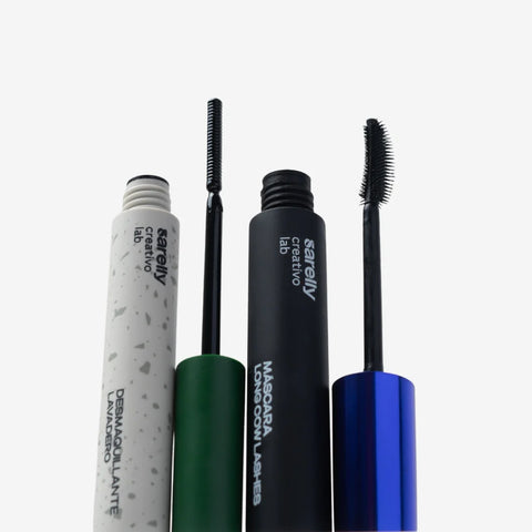 Combo máscara + desmaquillante rutina para pestañas largas y fuertes