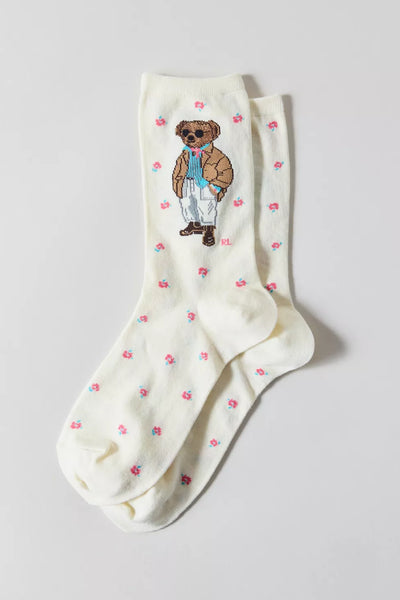 PREVENTA- Polo Ralph Lauren Pre-Spring Bear Crew Sock