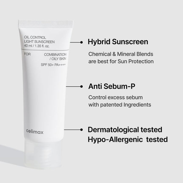 Oil Control Light Sunscreen FPS 50+ PA++++ 40 ML