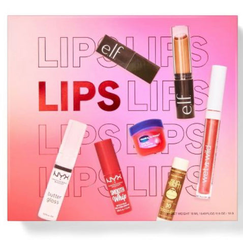 Lip Cosmetics Gift Set - 7ct