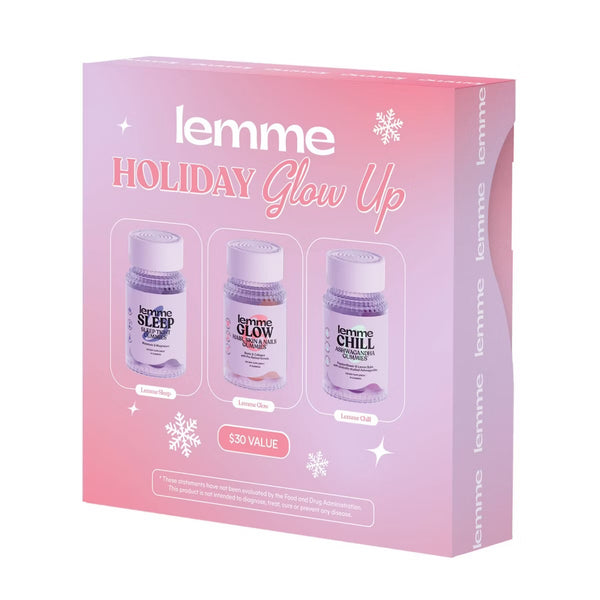 PREVENTA-Lemme Holiday Glow Up Mini's Gift Set - Sleep Glow Chill - 3ct