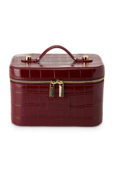 PREVENTA- Vanity Case in Burgundy Croc