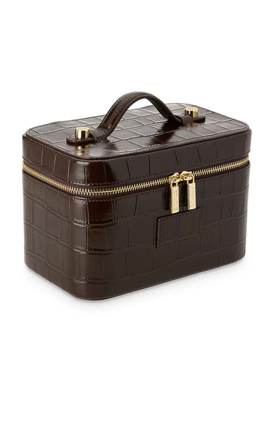 PREVENTA- Vanity Case in Espresso Croc