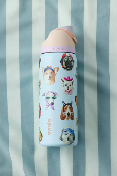 PREVENTA - Owala UO Exclusive Dog Collage FreeSip 32 oz Water Bottle