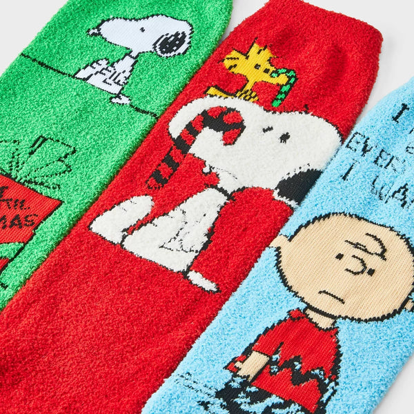 PREVENTA- Women's Peanuts 7 Days of Cozy Crew Socks Gift Box