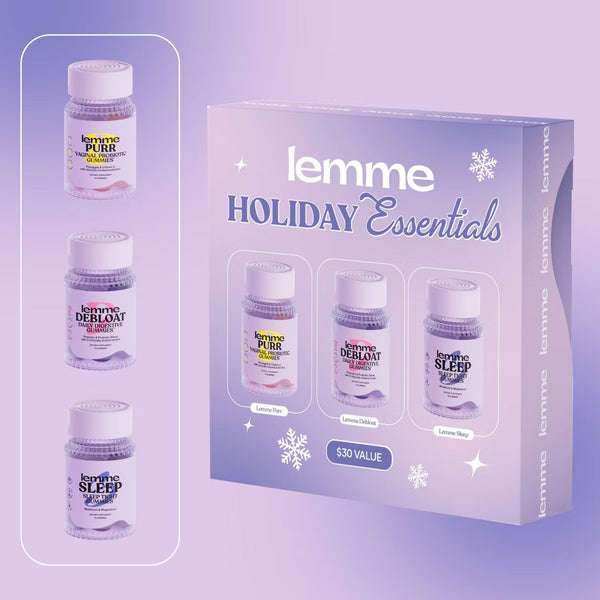 PREVENTA - Lemme Holiday Essentials Mini's Gift Set - Sleep Debloat Purr - 3ct