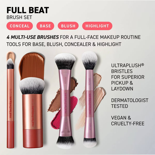 PREVENTA- Real Techniques Full Beat Brush Set - 4pc