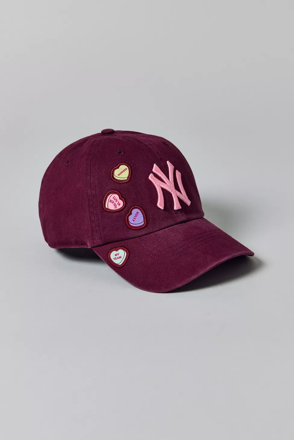 PREVENTA- '47 Brand NY Yankees Candy Hearts Clean Up Baseball Hat