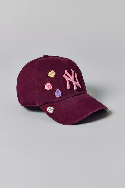 PREVENTA- '47 Brand NY Yankees Candy Hearts Clean Up Baseball Hat