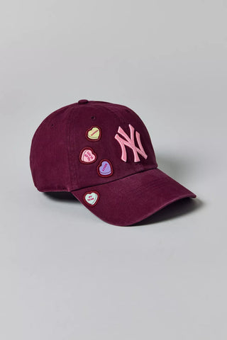 PREVENTA- '47 Brand NY Yankees Candy Hearts Clean Up Baseball Hat