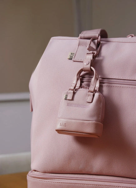 The Micro Weekender Charm 
in Atlas Pink