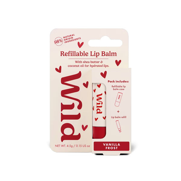 PREVENTA- Wild Cosmetics Heart Case Lip Balm Starter Kit - Vanilla Frost
