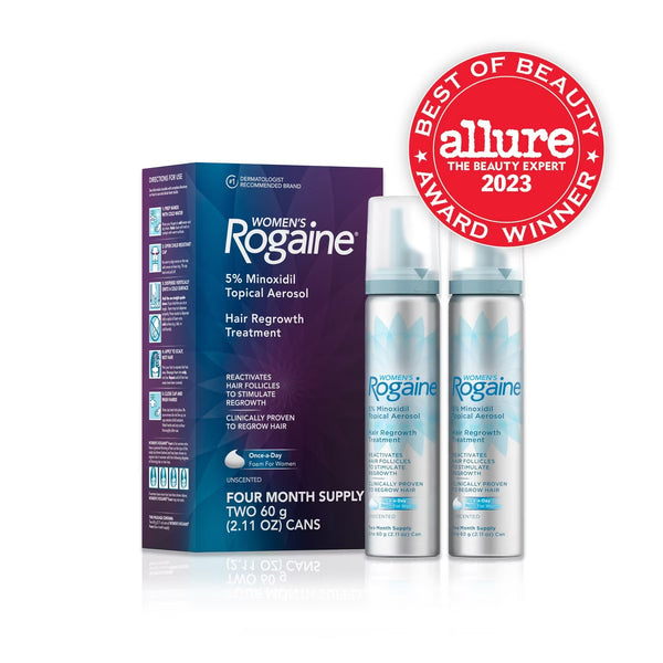 PREVENTA - Women's Rogaine 5% Minoxidil Foam for Hair Thinning and Loss, Topical Treatment for Hair Regrowth