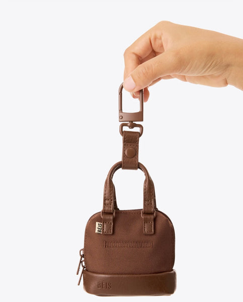 The Micro Weekender Charm  in Atlas Mapple