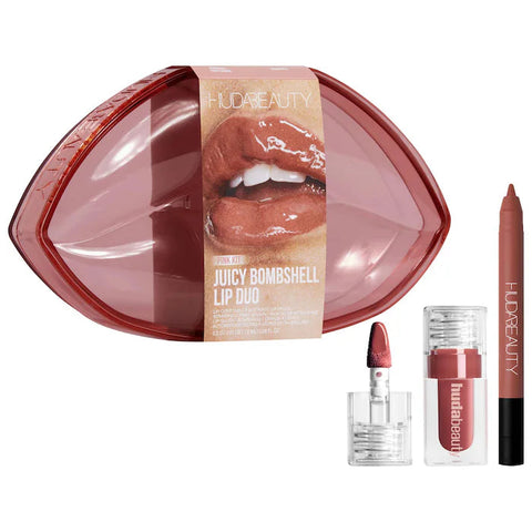 PREVENTA - HUDA BEAUTY | Juicy Bombshell Lip Gloss + Liner Set