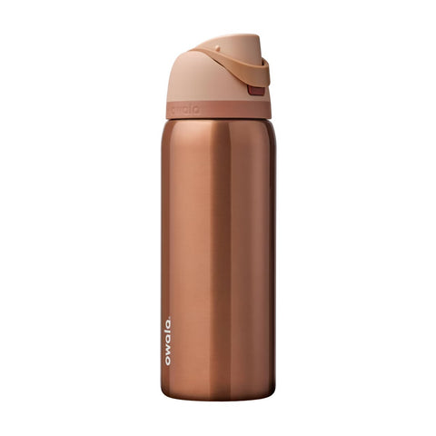 PREVENTA- Special Edition Owala 32oz Stainless Steel FreeSip Sway Water Bottle - Metallic Rose Gold