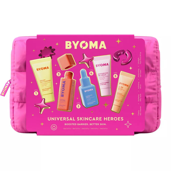 PREVENTA- BYOMA Barrier Boosting Heroes Toilety Bag with Branded Charms Skincare Gift Set - 5ct