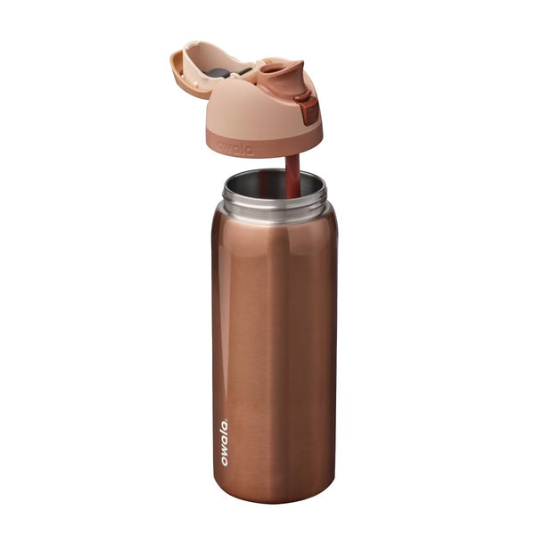 PREVENTA- Special Edition Owala 32oz Stainless Steel FreeSip Sway Water Bottle - Metallic Rose Gold