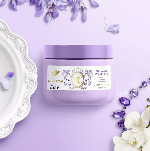 PREVENTA - Dove Beauty Bridgerton Body Scrub - Whispering Wisteria