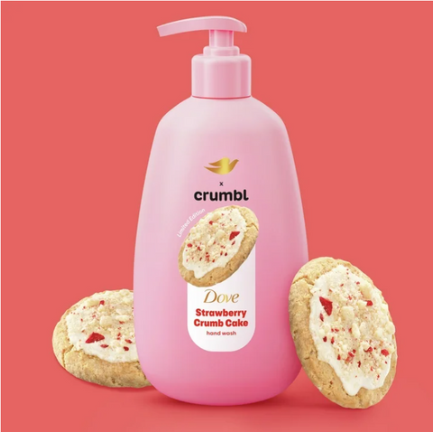 PREVENTA - Dove Crumbl Moisturizing Liquid Hand Wash Strawberry Cookie, 12 oz