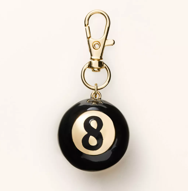 8 Ball Bag Charm Keychain - kate spade new york x Target Gold/Black
