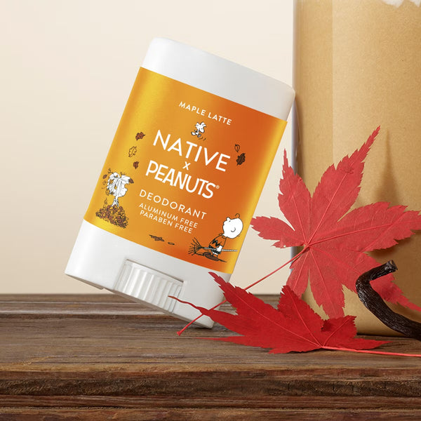 PREVENTA- Native Fall Peanuts Collab Mini Deodorant - Maple Latte - 0.35oz