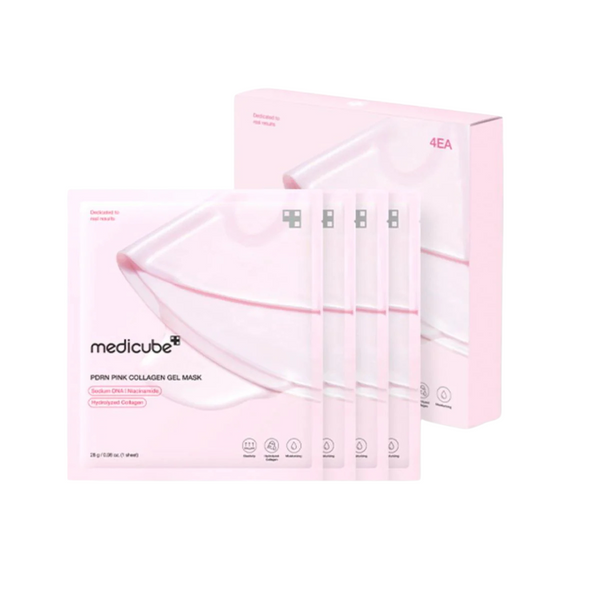 PDRN Pink Collagen Gel Mask Sheet - 4 pzas