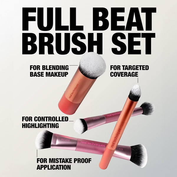PREVENTA- Real Techniques Full Beat Brush Set - 4pc