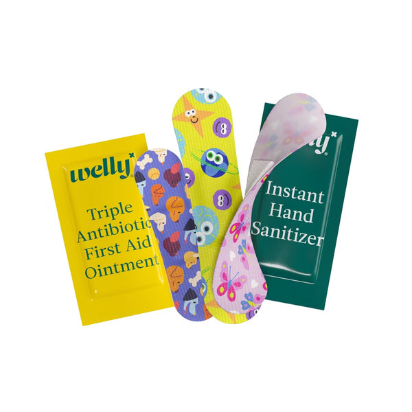 Welly Kid's Quick Fix First Aid Bandage Travel Kit - Multi-Color - 24ct