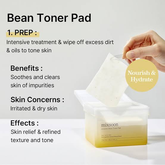 MIXSOON - Bean Toner Pad 70 Pads | Pads Hidratantes